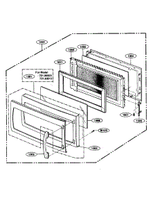 Door Parts parts for Kenmore Microwave 721.80513600 (72180513600, 721 80513600) from AppliancePartsPros.com