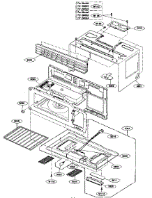 Oven Cavity Parts parts for Kenmore Microwave 721.80524500 (72180524500, 721 80524500) from AppliancePartsPros.com
