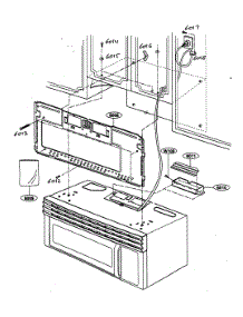 Installation Parts parts for Kenmore Microwave 721.80592000 (72180592000, 721 80592000) from AppliancePartsPros.com