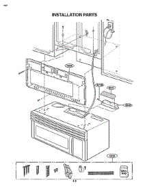 Installation Parts parts for Kenmore Microwave/Hood Combo 721.80592401 (72180592401, 721 80592401) from AppliancePartsPros.com