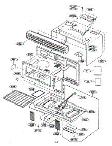 Oven Cavity Parts parts for Kenmore Microwave 721.80592402 (72180592402, 721 80592402) from AppliancePartsPros.com
