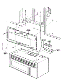 Installation Parts parts for Kenmore Microwave 721.80592402 (72180592402, 721 80592402) from AppliancePartsPros.com