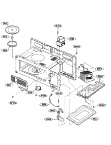 Interior Parts 1 parts for Kenmore Microwave 721.80592402 (72180592402, 721 80592402) from AppliancePartsPros.com