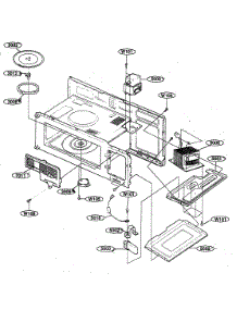 Interior Parts 1 parts for Kenmore Microwave 721.80593400 (72180593400, 721 80593400) from AppliancePartsPros.com