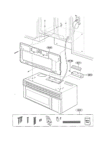 Installation Parts parts for Kenmore Microwave 721.80593401 (72180593401, 721 80593401) from AppliancePartsPros.com