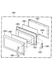 Door Parts parts for Kenmore Microwave 721.80593402 (72180593402, 721 80593402) from AppliancePartsPros.com