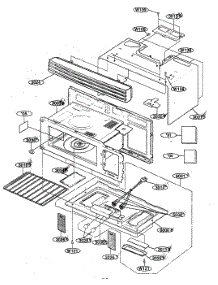 Oven Cavity parts for Kenmore Microwave 721.80594400 (72180594400, 721 80594400) from AppliancePartsPros.com