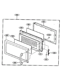 Door Parts parts for Kenmore Microwave 721.80599200 (72180599200, 721 80599200) from AppliancePartsPros.com