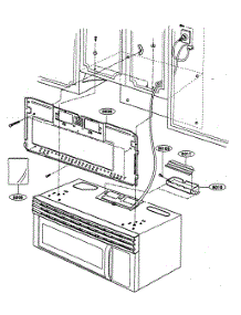 Installation Parts parts for Kenmore Microwave 721.80599200 (72180599200, 721 80599200) from AppliancePartsPros.com