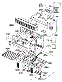 Oven Cavity Parts parts for Kenmore Microwave 721.80599200 (72180599200, 721 80599200) from AppliancePartsPros.com