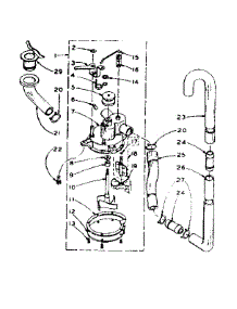 Water System parts for Kenmore Washer 110.6003000 (1106003000, 110 6003000) from AppliancePartsPros.com
