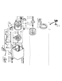 Machine Sub-Assembly parts for Kenmore Washer 110.6004100 (1106004100, 110 6004100) from AppliancePartsPros.com