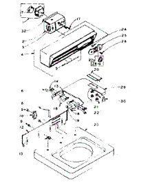 Top And Console Assembly parts for Kenmore Washer 110.6004101 (1106004101, 110 6004101) from AppliancePartsPros.com