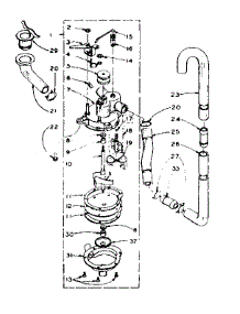 Water System parts for Kenmore Washer 110.6004101 (1106004101, 110 6004101) from AppliancePartsPros.com