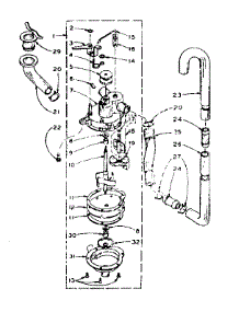 Water System parts for Kenmore Washer 110.6004200 (1106004200, 110 6004200) from AppliancePartsPros.com
