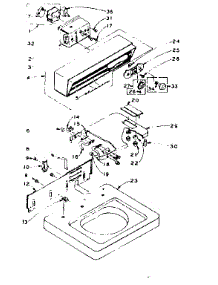 Top And Console Assembly parts for Kenmore Washer 110.6004202 (1106004202, 110 6004202) from AppliancePartsPros.com