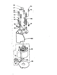 Motor And Attaching Parts parts for Kenmore Washer 110.6004353 (1106004353, 110 6004353) from AppliancePartsPros.com