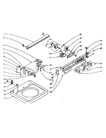 Machine Top Assembly parts for Kenmore Washer 110.6004550 (1106004550, 110 6004550) from AppliancePartsPros.com