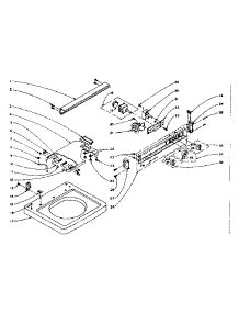 Machine Top Assembly parts for Kenmore Washer 110.6004553 (1106004553, 110 6004553) from AppliancePartsPros.com