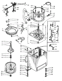 Machine Sub-Assembly parts for Kenmore Washer 110.6004600 (1106004600, 110 6004600) from AppliancePartsPros.com