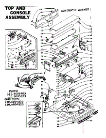 Top And Console Assembly parts for Kenmore Washer 110.6004803 (1106004803, 110 6004803) from AppliancePartsPros.com