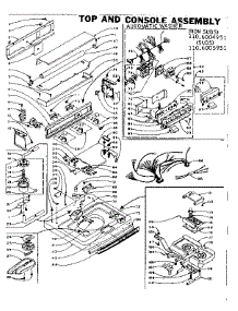 Top And Console Assembly parts for Kenmore Washer 110.6004951 (1106004951, 110 6004951) from AppliancePartsPros.com