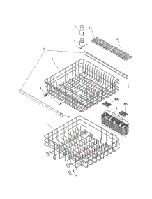 Racks parts for Kenmore Dishwasher 587.16188400 (58716188400, 587 16188400) from AppliancePartsPros.com