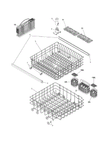 Racks parts for Kenmore Dishwasher 587.16192400 (58716192400, 587 16192400) from AppliancePartsPros.com