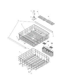 Racks parts for Kenmore Dishwasher 587.16238900 (58716238900, 587 16238900) from AppliancePartsPros.com