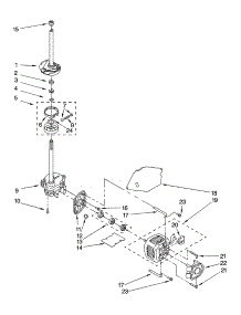 Brake, Clutch, Gearcase, Motor And Pump Parts parts for Kenmore Washer 110.18112700 (11018112700, 110 18112700) from AppliancePartsPros.com