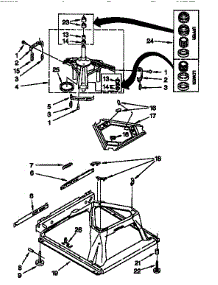 Machine Base parts for Kenmore Washer 110.18202790 (11018202790, 110 18202790) from AppliancePartsPros.com