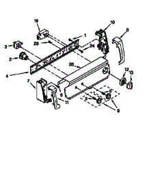 Control Panel parts for Kenmore Washer 110.18202790 (11018202790, 110 18202790) from AppliancePartsPros.com