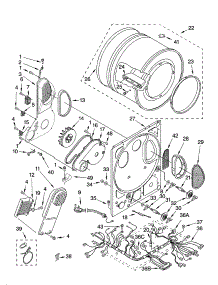 Dryer Bulkhead Parts parts for Kenmore Washer Dryer Combo 110.1820296 (1101820296, 110 1820296) from AppliancePartsPros.com