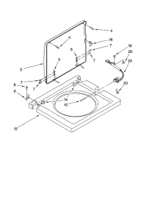 Washer Top And Lid Parts parts for Kenmore Washer Dryer Combo 110.1820296 (1101820296, 110 1820296) from AppliancePartsPros.com