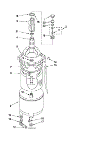 Tub And Basket Parts parts for Kenmore Washer Dryer Combo 110.1820299 (1101820299, 110 1820299) from AppliancePartsPros.com