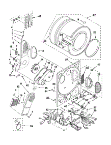 Dryer Bulkhead Parts parts for Kenmore Washer Dryer Combo 110.1820299 (1101820299, 110 1820299) from AppliancePartsPros.com