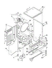Dryer Cabinet And Motor Parts parts for Kenmore Washer Dryer Combo 110.1820299 (1101820299, 110 1820299) from AppliancePartsPros.com