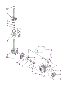 Brake, Clutch, Gearcase, Motor And Pump Parts parts for Kenmore Washer 110.18212701 (11018212701, 110 18212701) from AppliancePartsPros.com