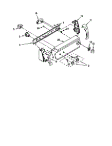 Control Panel parts for Kenmore Washer 110.18522791 (11018522791, 110 18522791) from AppliancePartsPros.com