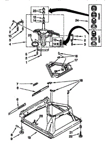 Machine Base parts for Kenmore Washer 110.18532790 (11018532790, 110 18532790) from AppliancePartsPros.com