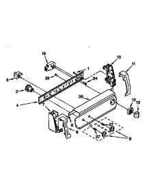 Control Panel parts for Kenmore Washer 110.18532790 (11018532790, 110 18532790) from AppliancePartsPros.com