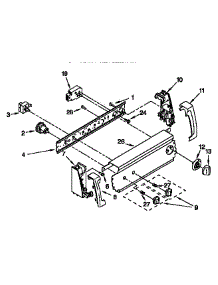 Control Panel parts for Kenmore Washer 110.18542890 (11018542890, 110 18542890) from AppliancePartsPros.com