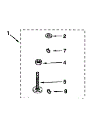 Miscellaneous parts for Kenmore Washer 110.18542890 (11018542890, 110 18542890) from AppliancePartsPros.com