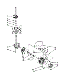Brake / Clutch / Gearcase / Motor / Pump parts for Kenmore Washer 110.18542891 (11018542891, 110 18542891) from AppliancePartsPros.com