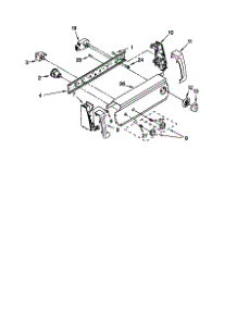 Control Panel parts for Kenmore Washer 110.18542891 (11018542891, 110 18542891) from AppliancePartsPros.com