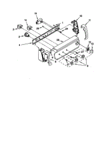 Control Panel parts for Kenmore Washer 110.18702791 (11018702791, 110 18702791) from AppliancePartsPros.com