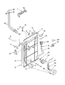 Rear Panel Parts parts for Kenmore Washer 110.18812700 (11018812700, 110 18812700) from AppliancePartsPros.com