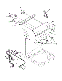 Control Panel Parts parts for Kenmore Washer 110.18812701 (11018812701, 110 18812701) from AppliancePartsPros.com