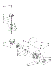 Brake, Clutch, Gearcase, Motor And Pump Parts parts for Kenmore Washer 110.18812701 (11018812701, 110 18812701) from AppliancePartsPros.com