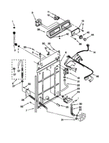 Control / Rear Panel parts for Kenmore Washer 110.19101991 (11019101991, 110 19101991) from AppliancePartsPros.com